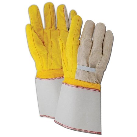 MAGID MultiMaster 18 oz Double Palm Gloves with Elastic Back, 12PK 64JTNEG